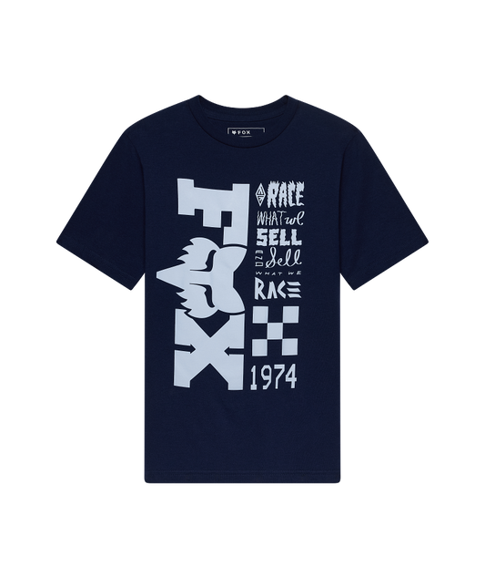 Fox YTH Bend SS Tee FA26 Navy / YXL