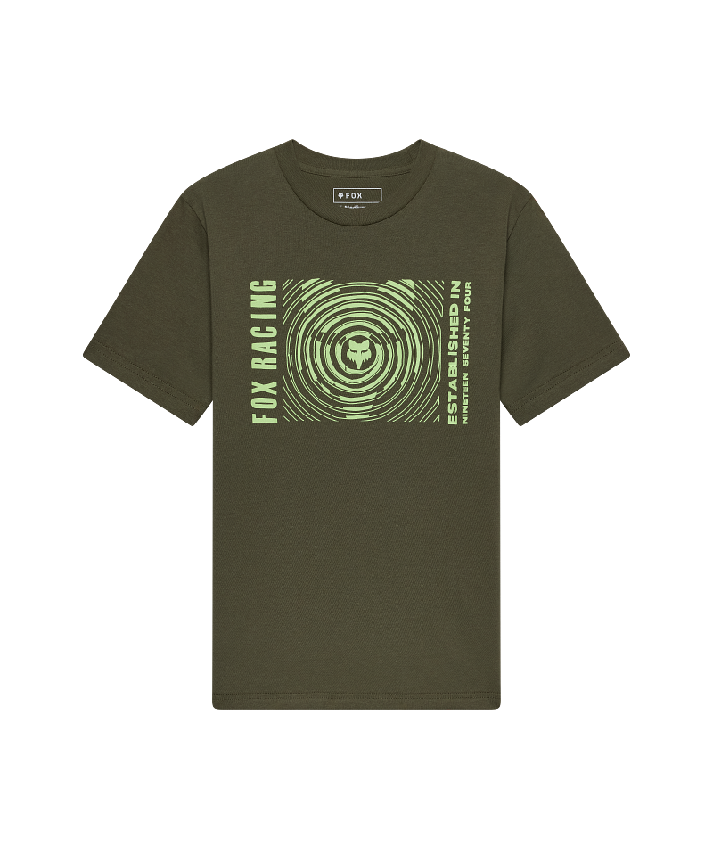 Fox YTH Warped SS Tee FA26 Dark Green / YXL