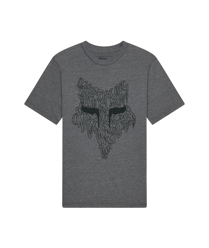 Fox YTH Slowburn SS Tee FA26 Heather Dark Grey / YXL