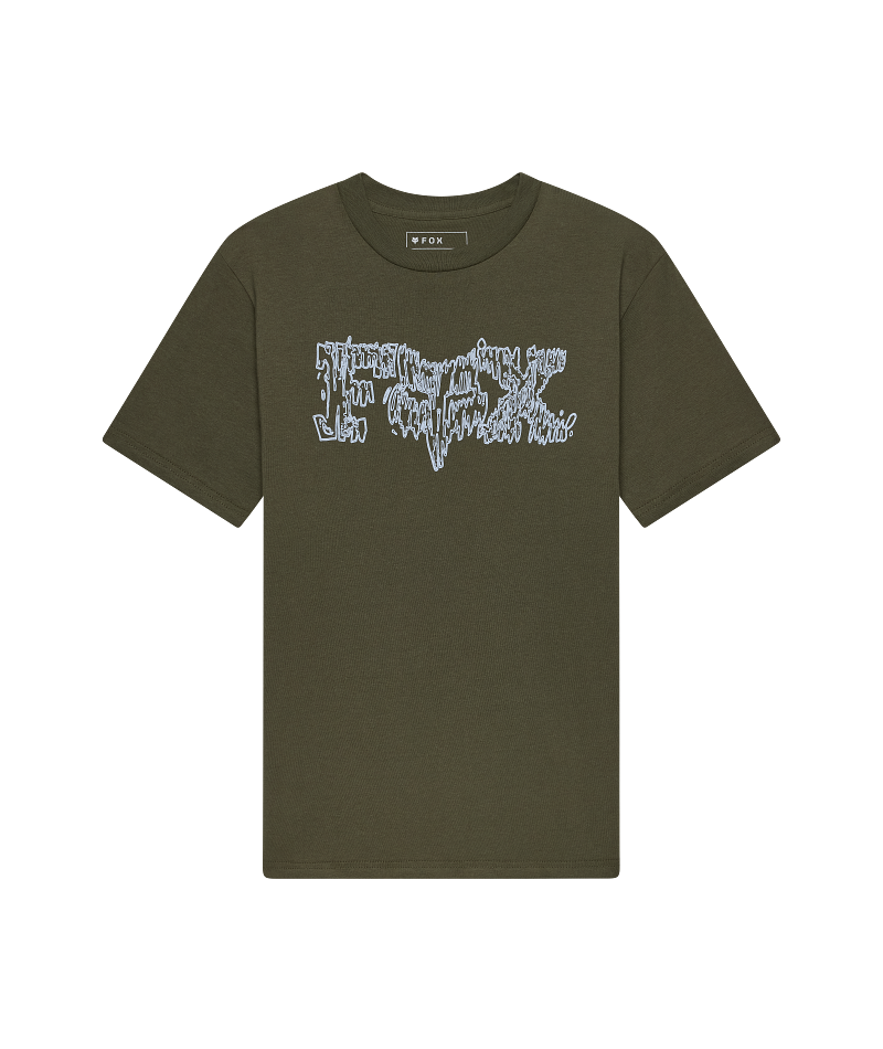 Fox YTH Dustproof SS Tee FA26 Dark Green / YXL