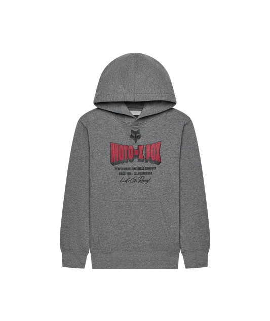 Fox YTH Go Race Fleece Po FA26 Heather Graphite / YXL