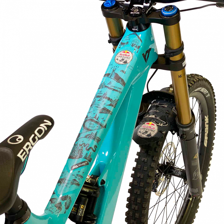 All Mountain Style Frame Guard Extra Red Bull Hardline