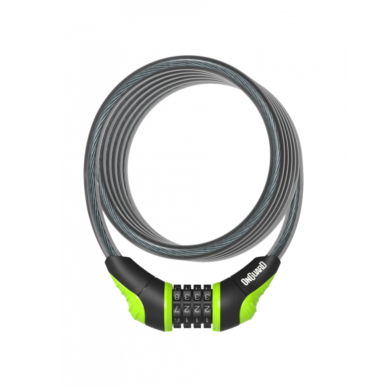 OnGuard Neon Combo Coil Cable Locks