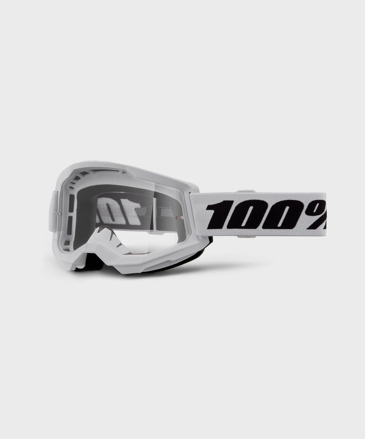100% Strata 2 Goggle White