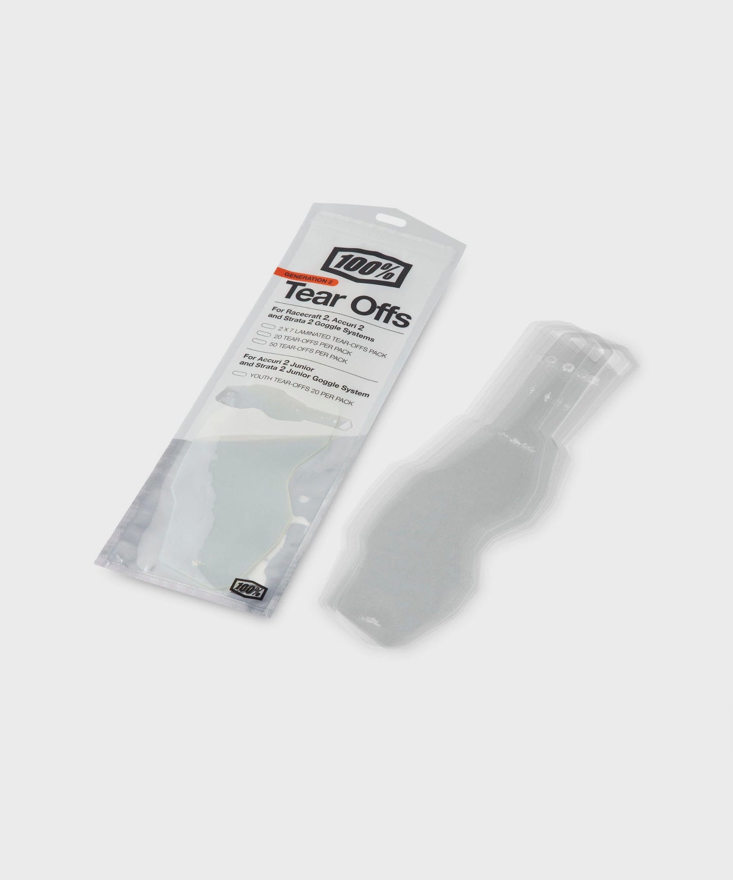 100% Accuri 2 / Strata 2 Youth Standard Tear-Off's
