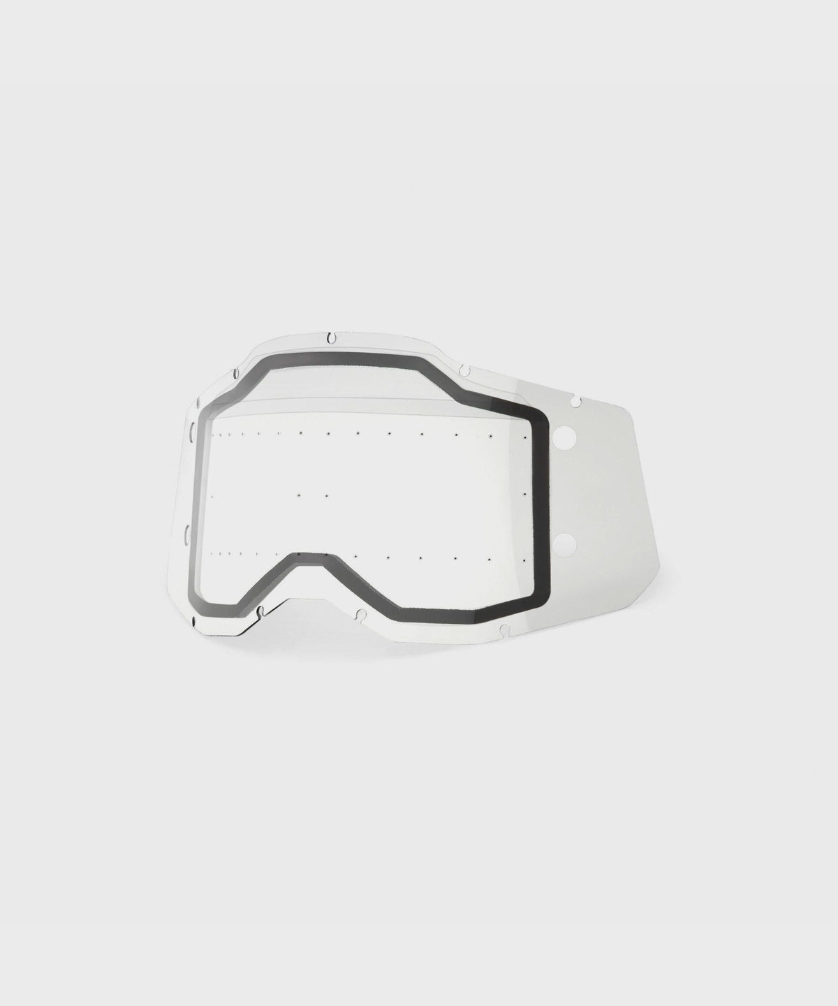100% Racecraft / Accuri / Strata 2 Forecast Replacement Dual Pane Lens With Bumps / Clear