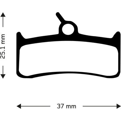 Aztec Organic Disc Brake Pads for Shimano XT BR-M755 / Grimeca 8 / Hope Mono M4