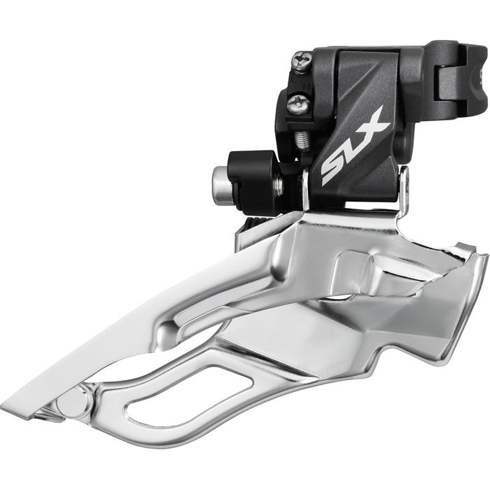FD-M671 SLX 10-speed triple front derailleur, conventional swing
