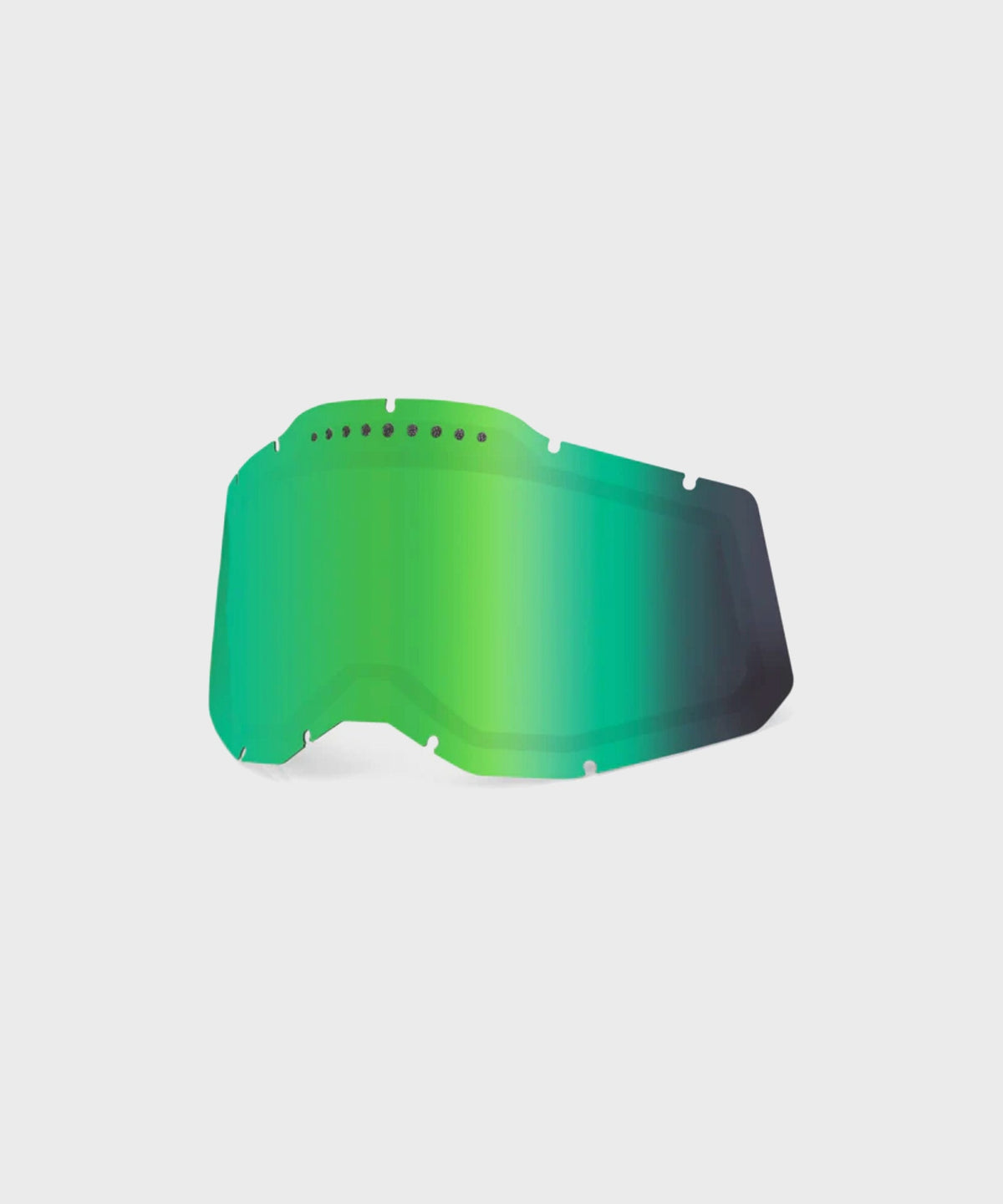 100% Racecraft 2 / Accuri 2 / Strata 2 Dual Pane Vented Lens Green Mirror