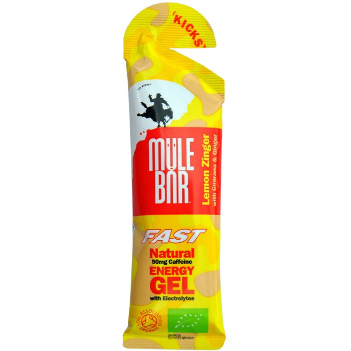 MuleBar Kicks Energy Gel Lemon Zinger - 37 g