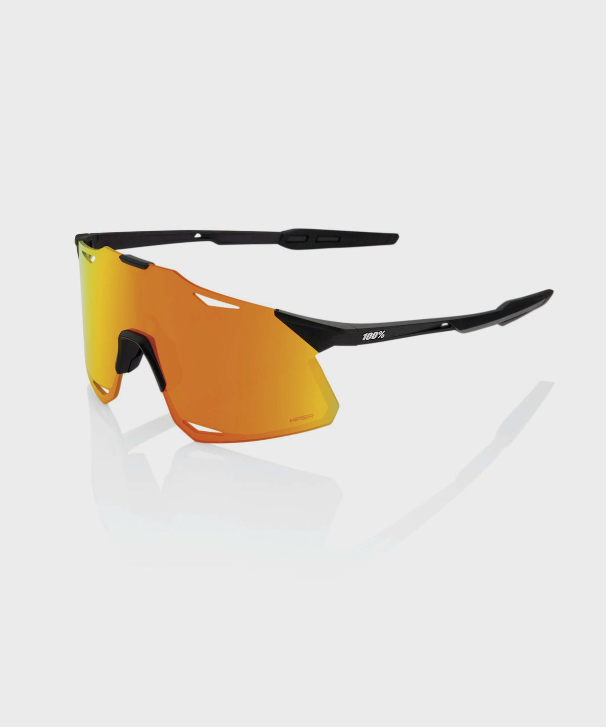 100% Hypercraft Glasses Matte Black / HiPER Red Multilayer