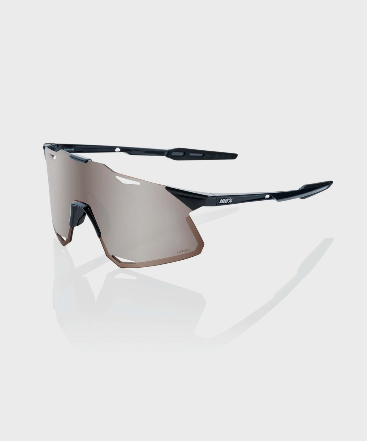 100% Hypercraft Glasses Gloss Black / HiPER Silver