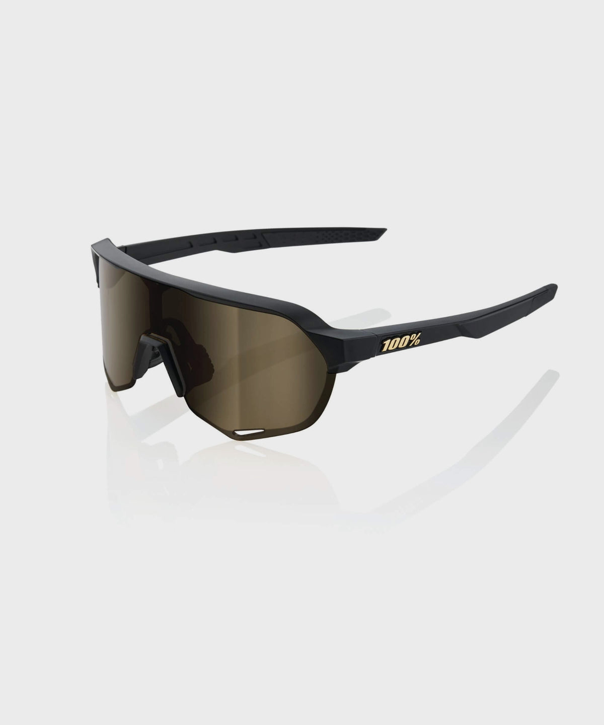 100% S2 Glasses Matte Black / Soft Gold