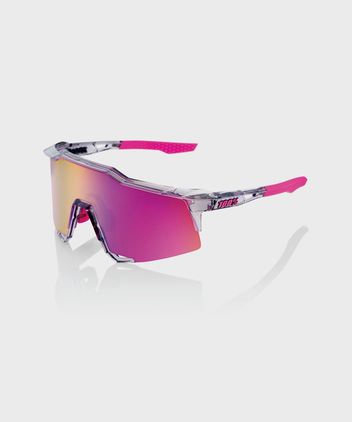 100% Speedcraft Glasses Polished Translucent Grey / Purple Multilayer