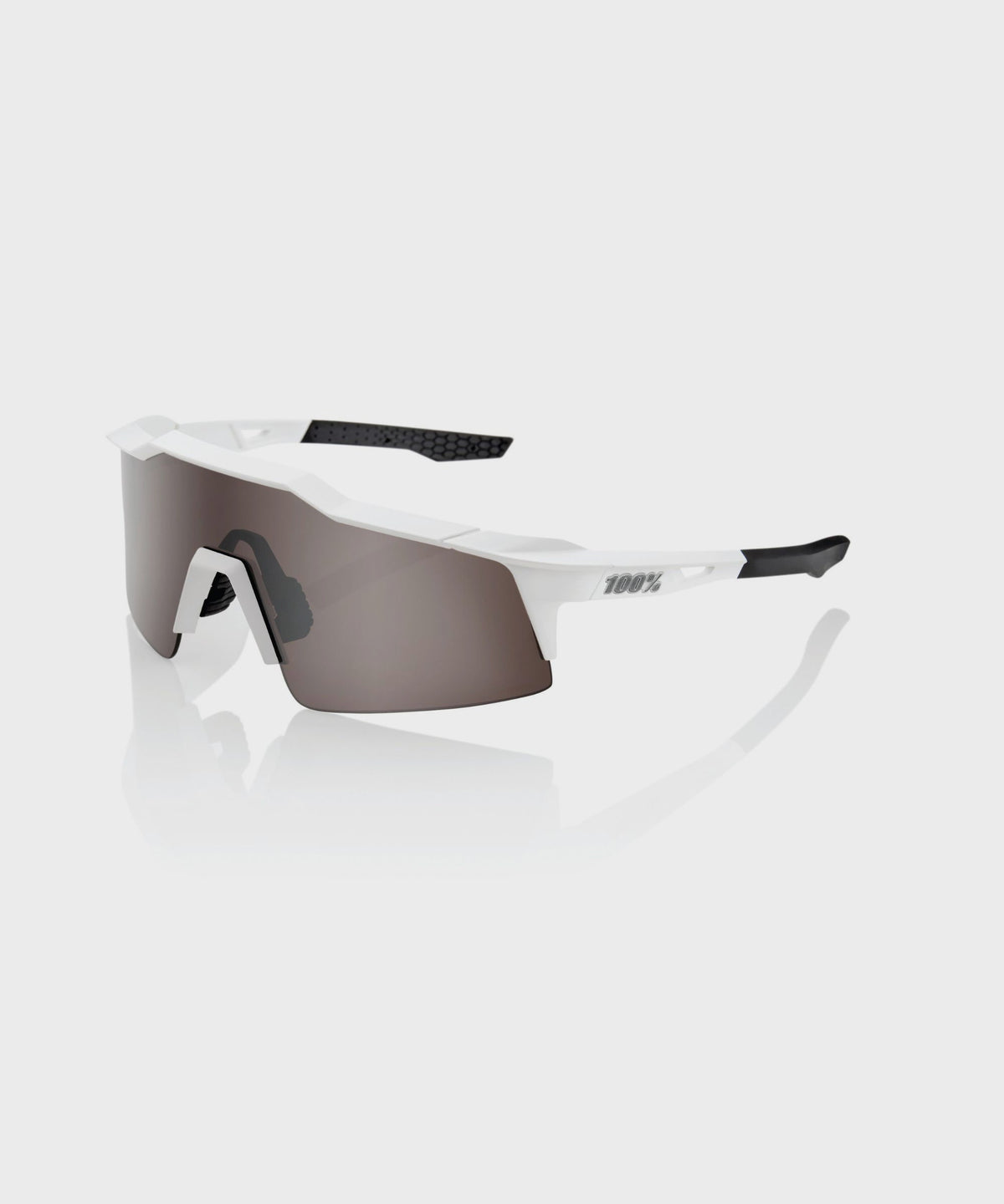 100% Speedcraft SL Glasses Matte White / HiPER Silver