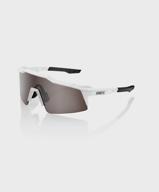 100% Speedcraft SL Glasses Matte White / HiPER Silver