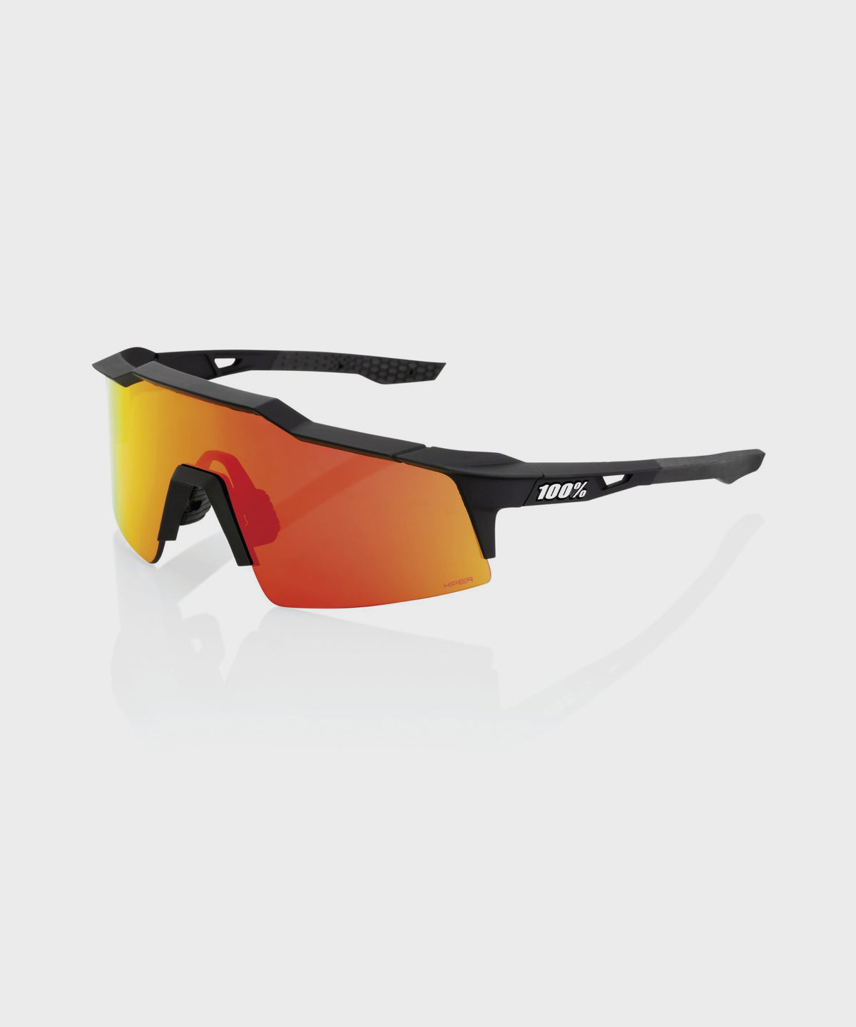100% Speedcraft SL Glasses Soft Tact Black / HiPER Red Multilayer