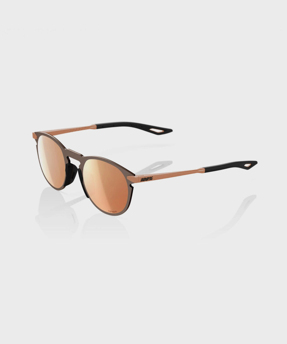 100% Legere Round Glasses - Matte Copper Chromium / HiPER Copper Mirror Lens Matte Copper Chromium / HiPER Copper