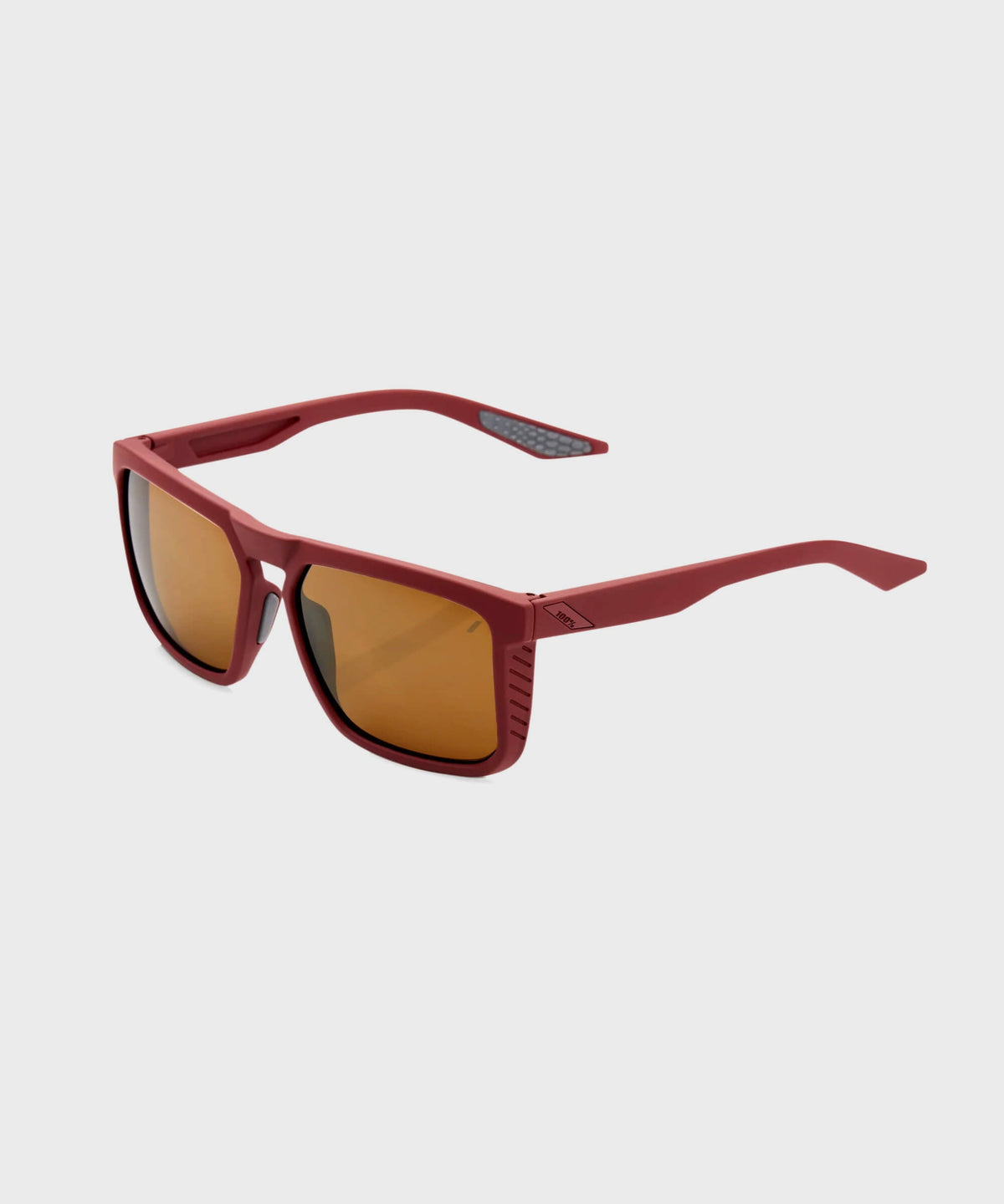 100% Renshaw Glasses Soft Tact Crimson / Bronze