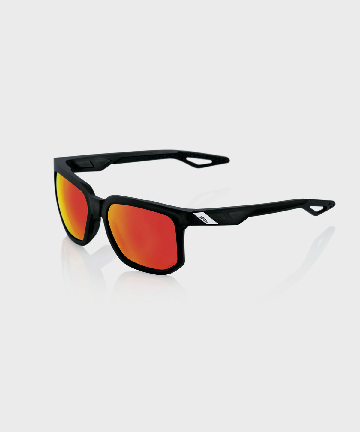 100% Centric Glasses - Soft Tact Soft Tact Crystal Black / HiPER Red Multilayer