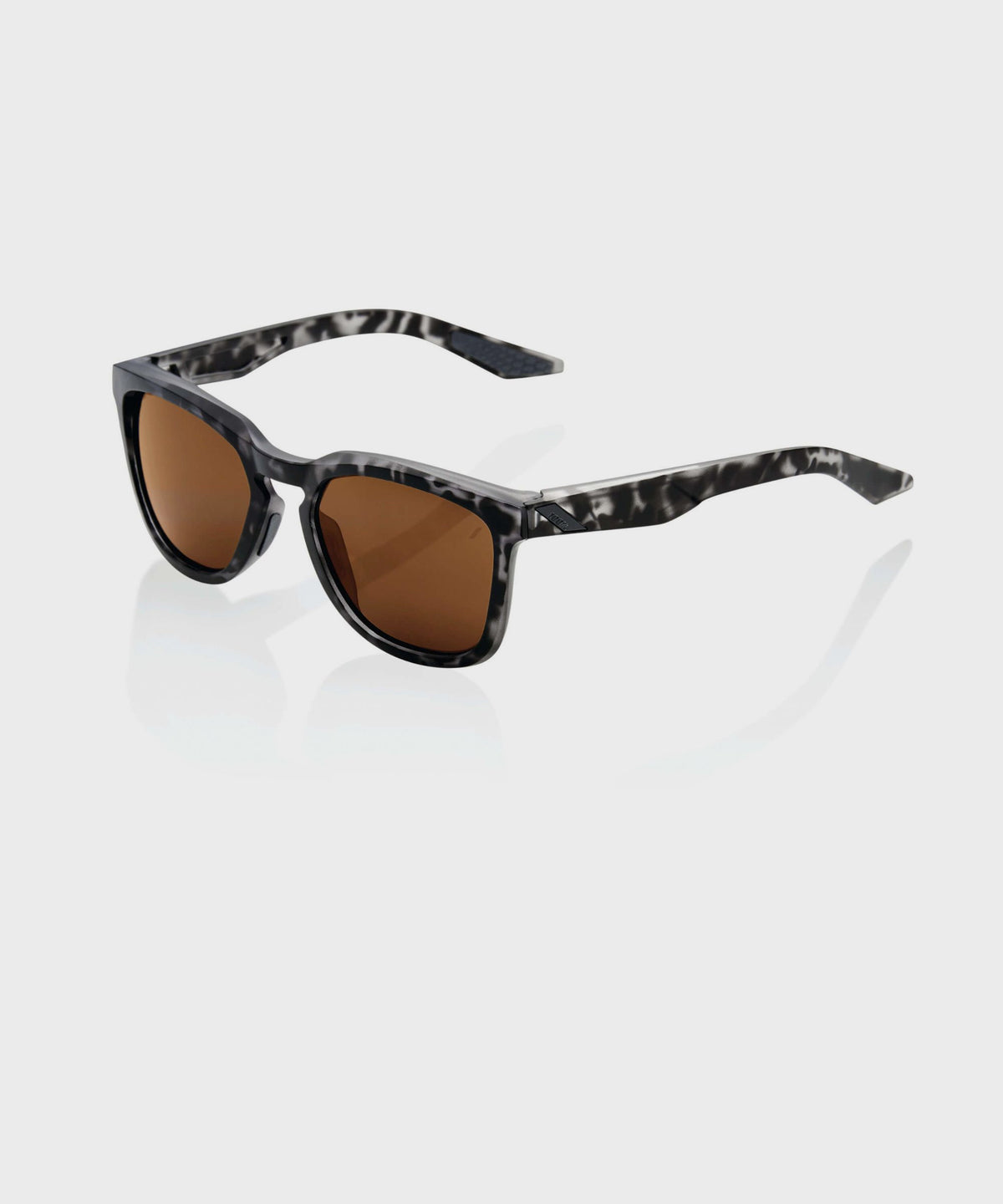 100% Hudson Glasses Matte Black Havana / Bronze