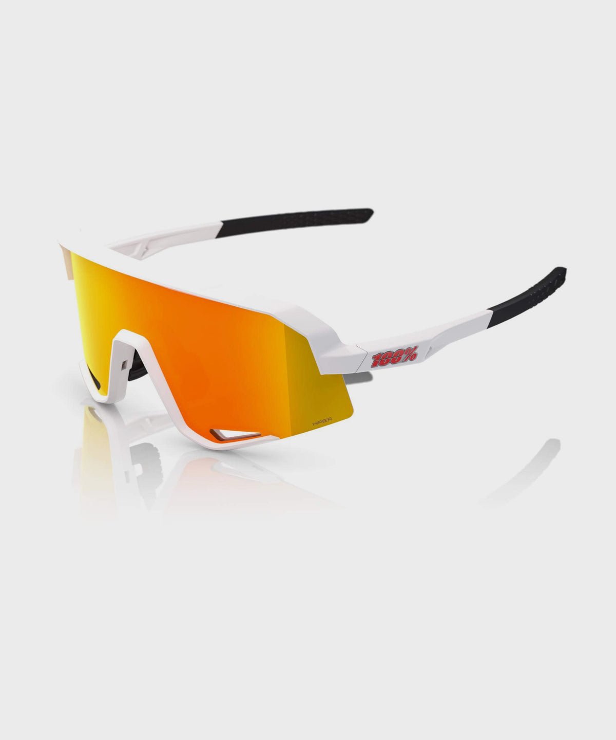 100% Slendale Glasses Soft Tact White / HiPER Red Multilayer