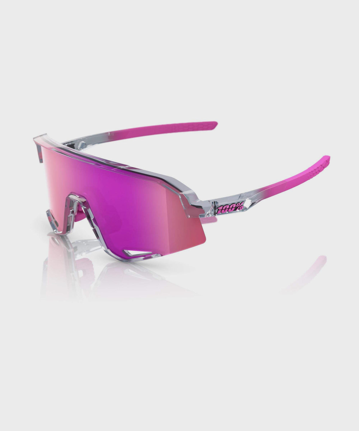 100% Slendale Glasses Polished Translucent Grey / Purple Multilayer