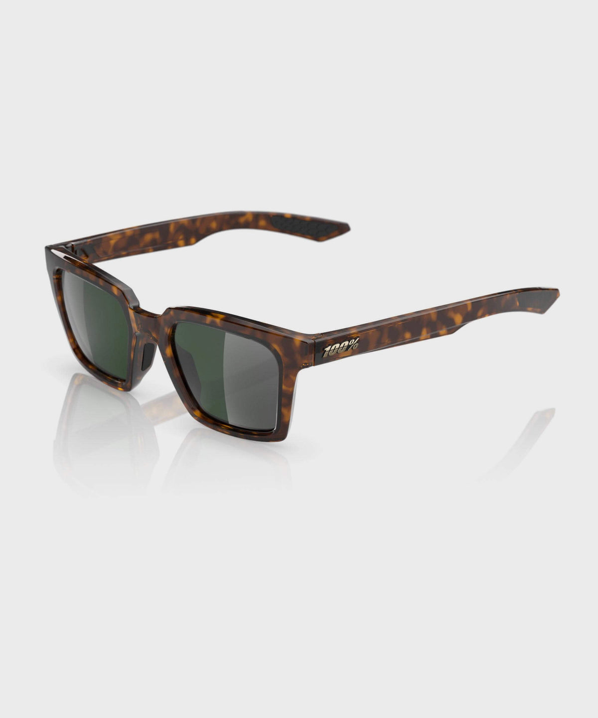 100% Erba Glasses Gloss Havana / Gold Mirror Lens