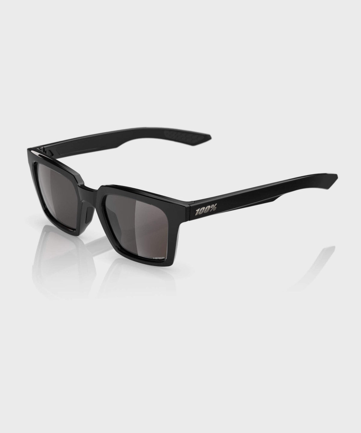 100% Erba Glasses Polished Black / HiPER Crimson Silver