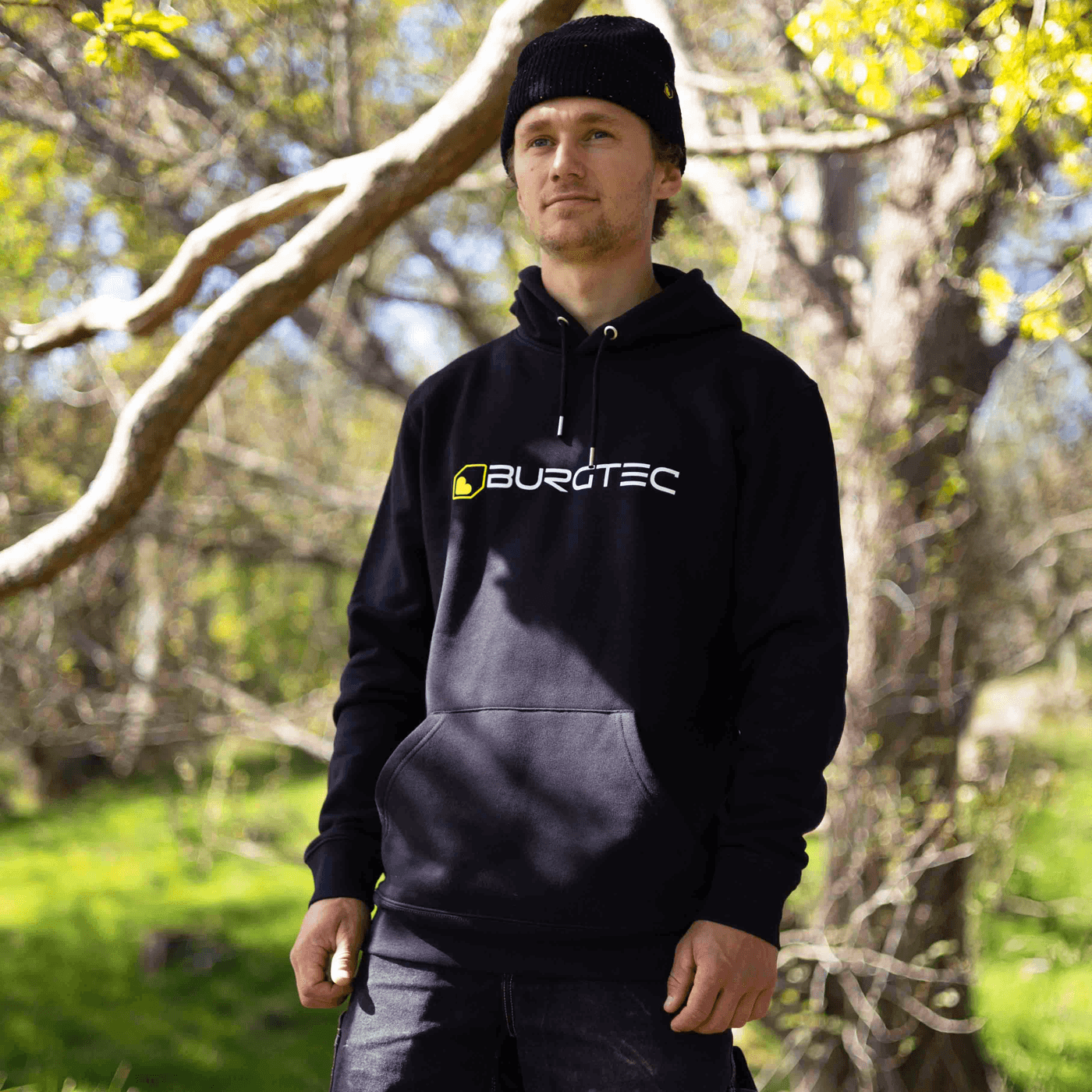 Burgtec Black Logo Hoodie — view 8