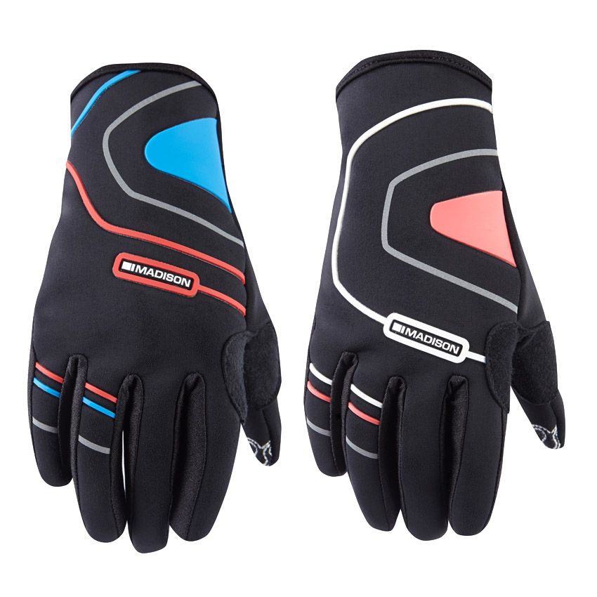 Element kid's gloves, black / coral large