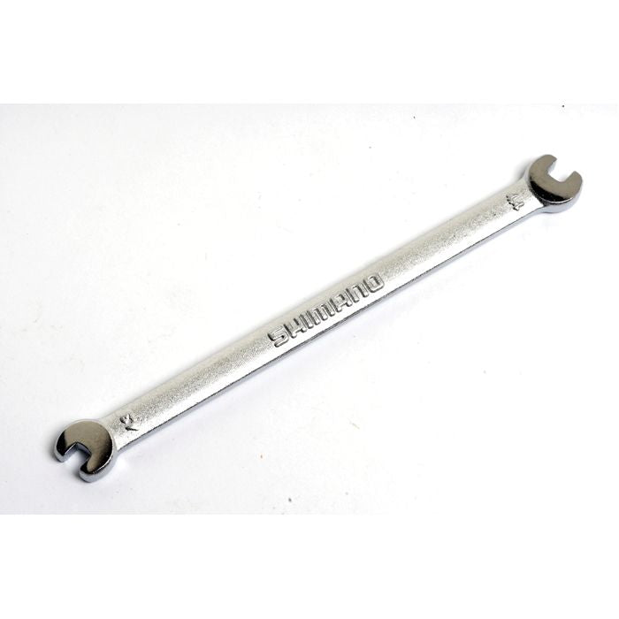 Spoke nipple wrench for Shimano wheels - double-ended