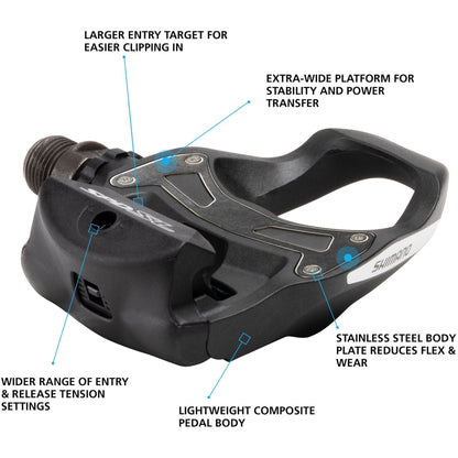 Shimano PD-R550 SPD SL Road pedals, resin composite