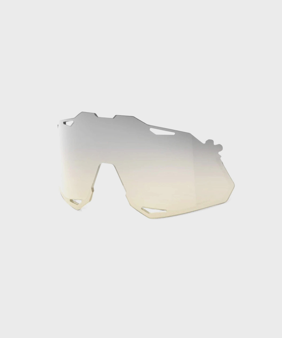 100% Hypercraft XS Replacement Polycarbonate Low-light Yellow Silver Mirror