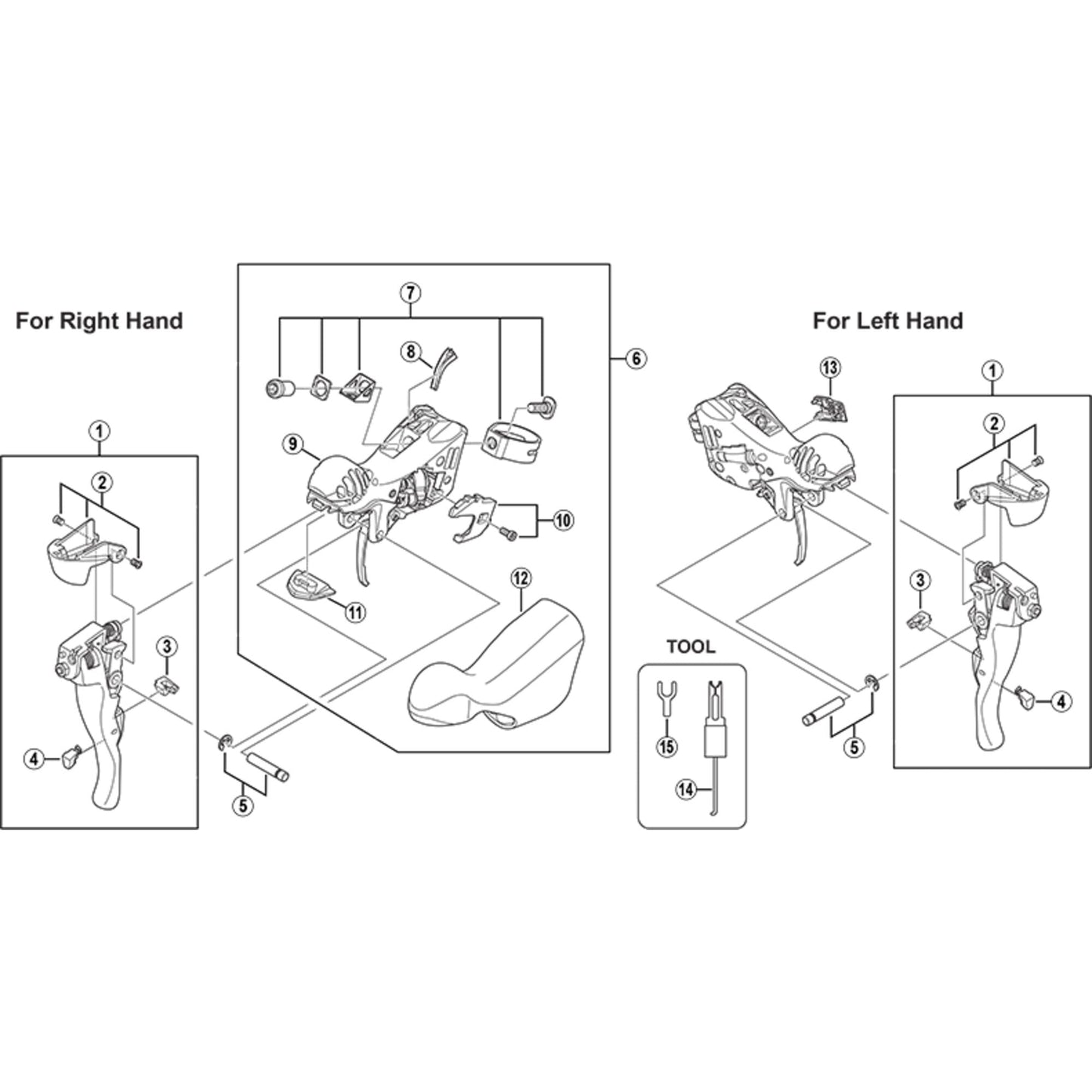 Shimano Spares ST-7900 left hand release lever support