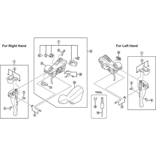 Shimano Spares ST-6700 clamp band unit