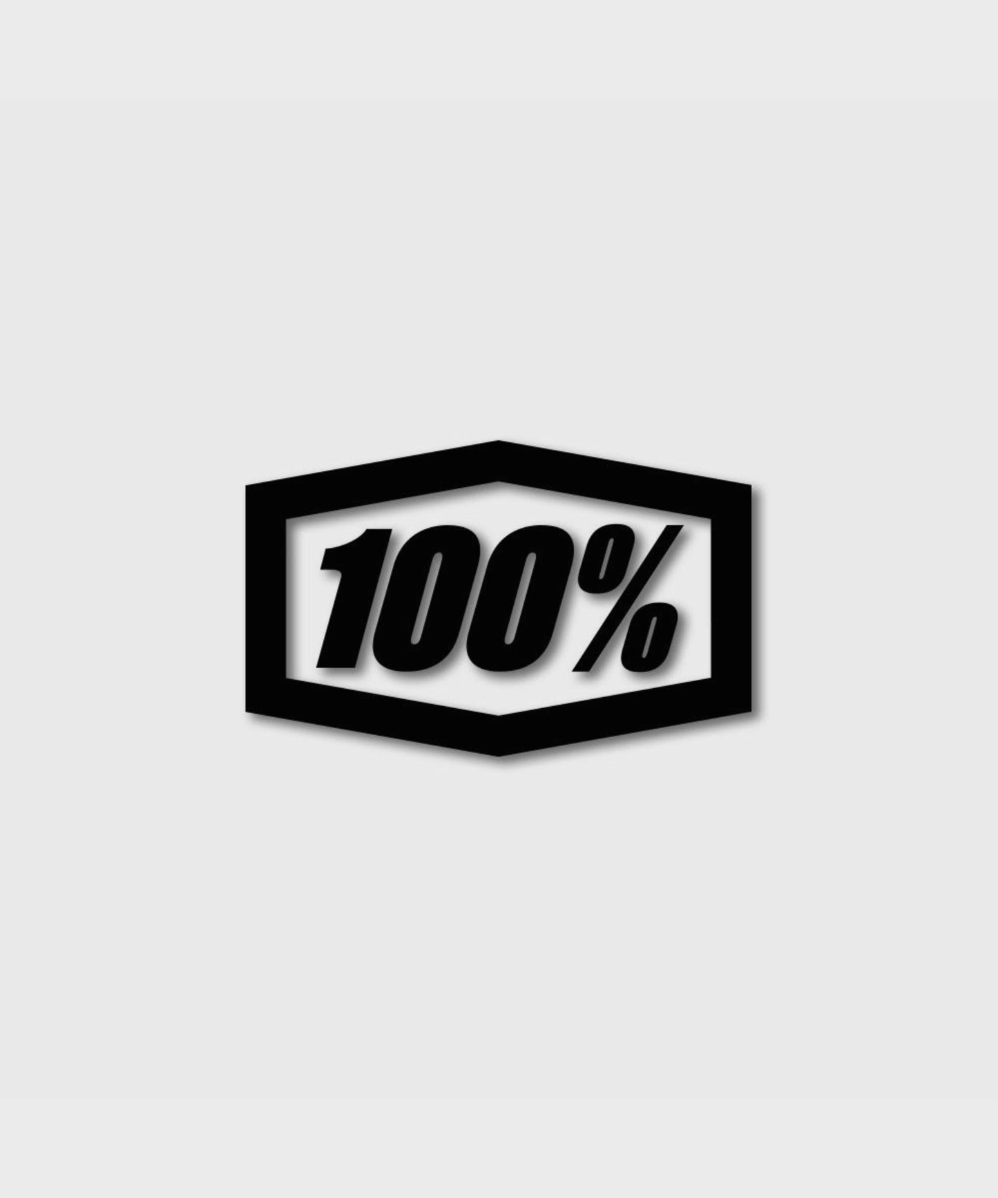 100% Die-Cut Trailer Decal 16 - Black