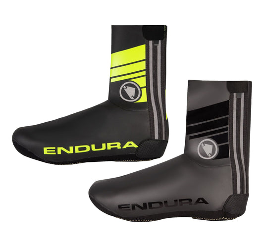 Endura Road Overshoe: HiVizYellow - XXL