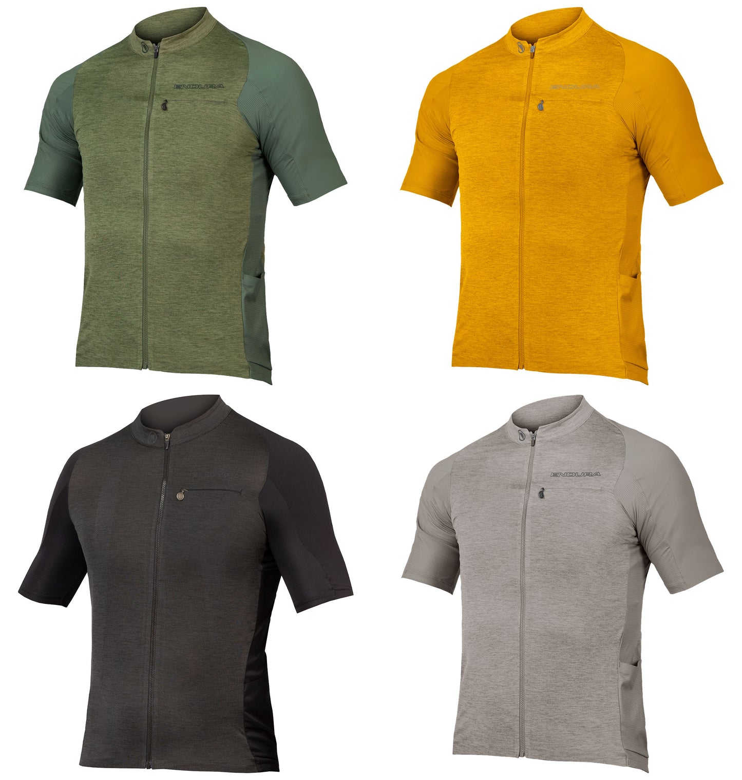 Endura GV500 Reiver S/S Jersey: Mustard - L