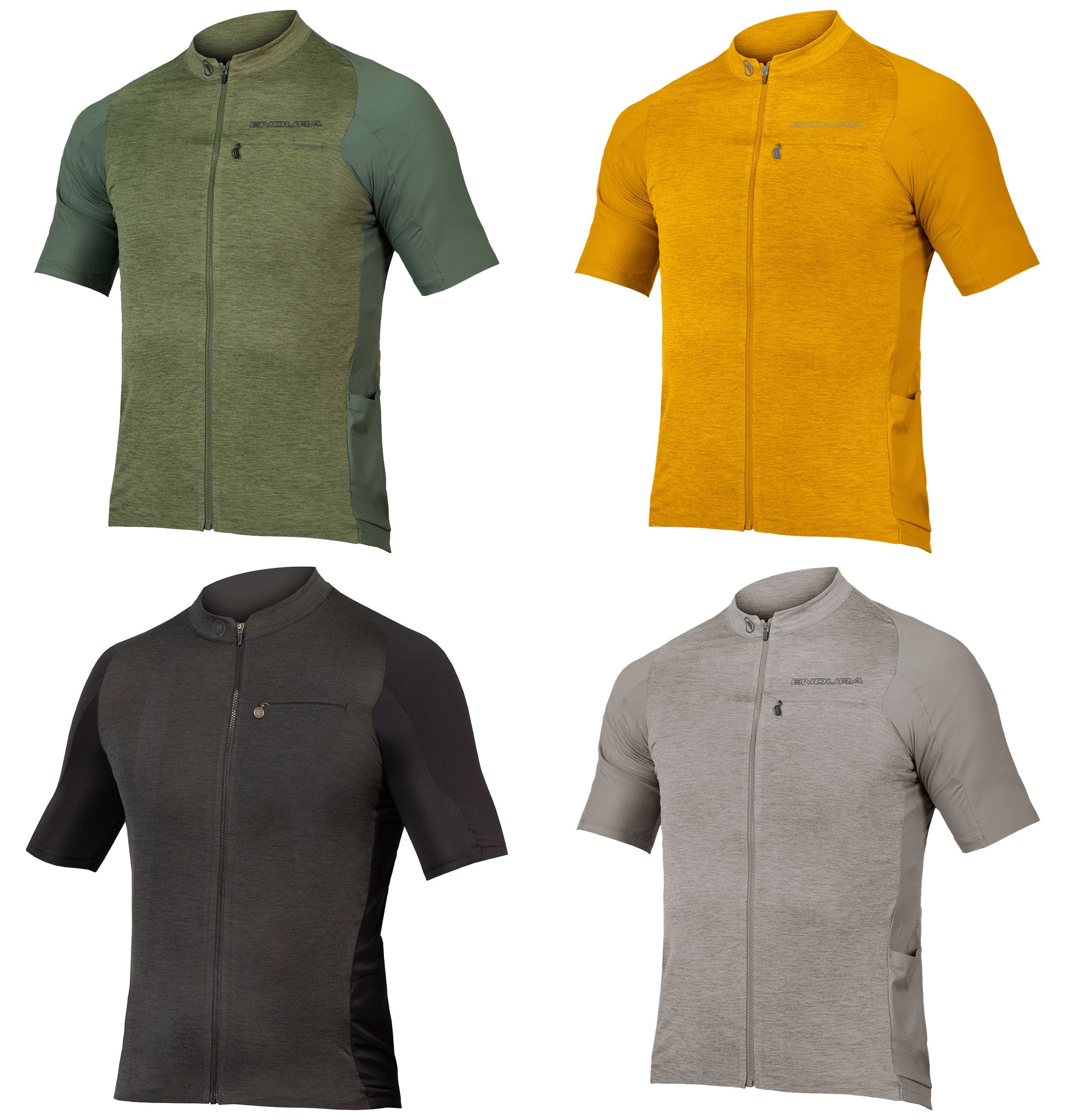Endura GV500 Reiver S/S Jersey: Mustard - L