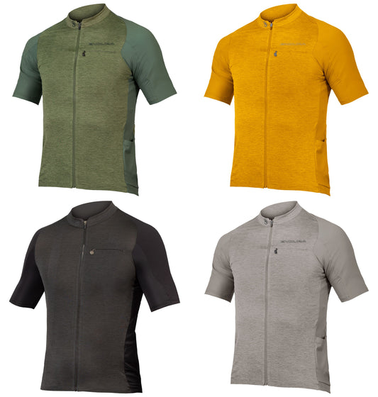 Endura GV500 Reiver S/S Jersey: Mustard - L