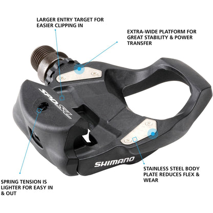Shimano PD-RS500 SPD-SL pedal, resin composite