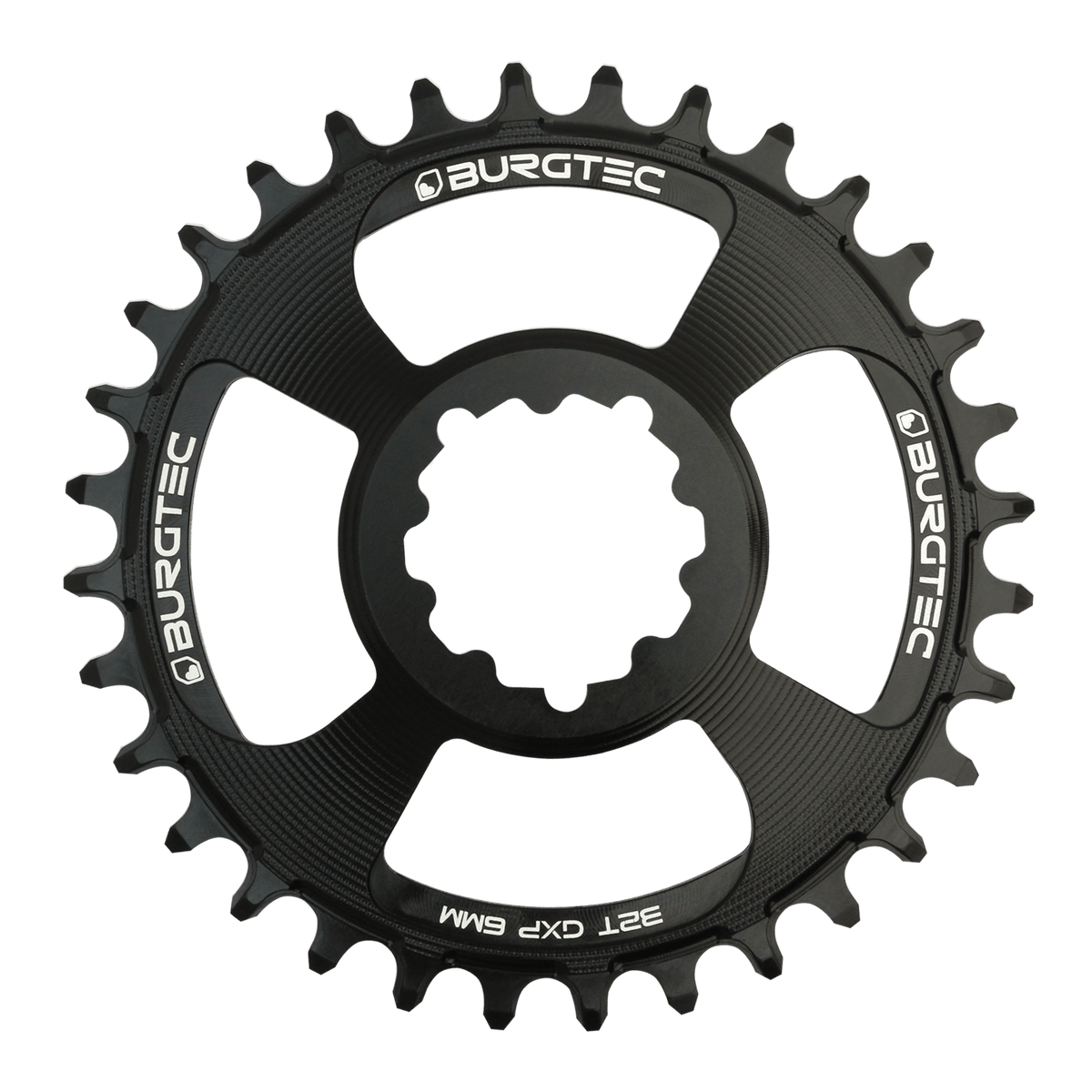 Burgtec 6mm Offset Thick Thin Chainring for SRAM 3-Bolt — view 2