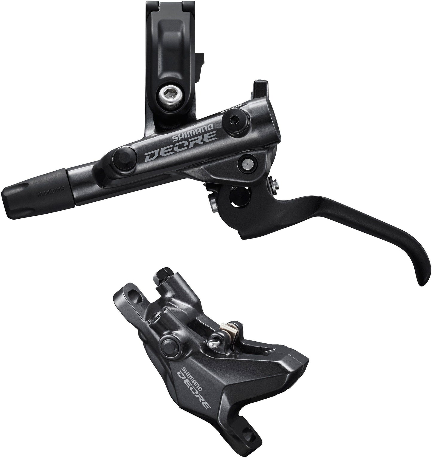 Shimano Deore BR-M6100/BL-M6100 Deore bled brake lever/post mount 2 pot calliper, front right