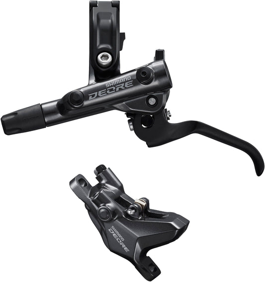 Shimano Deore BR-M6100/BL-M6100 Deore bled brake lever/post mount 2 pot calliper, front right