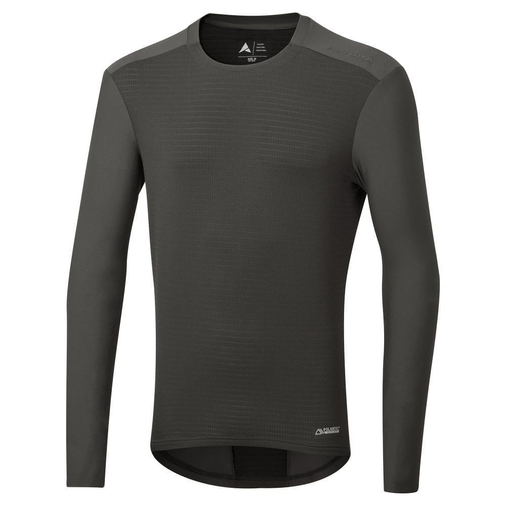 Altura Esker Men's Polartec Long Sleeve Trail Jersey 2021: CARBON