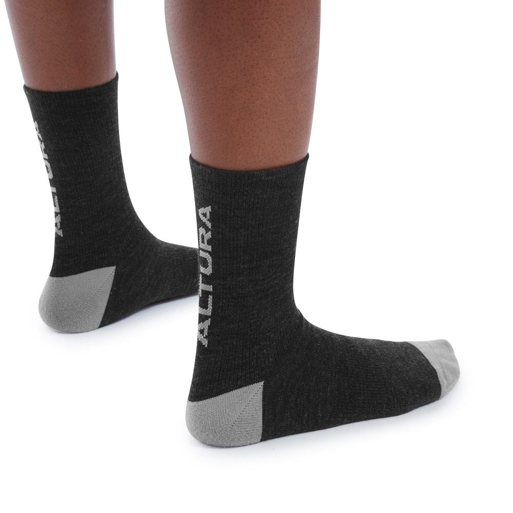 Altura Merino Unisex Cycling Socks 2021: BLACK