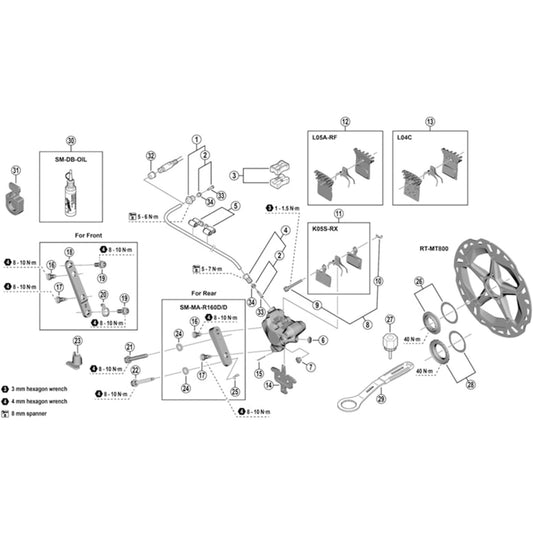 Shimano Deore Deore hose supporter unit