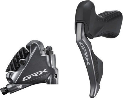 Shimano GRX ST-RX815 GRX Di2 2-speed STI bled with BR-RX810 calliper, left rear