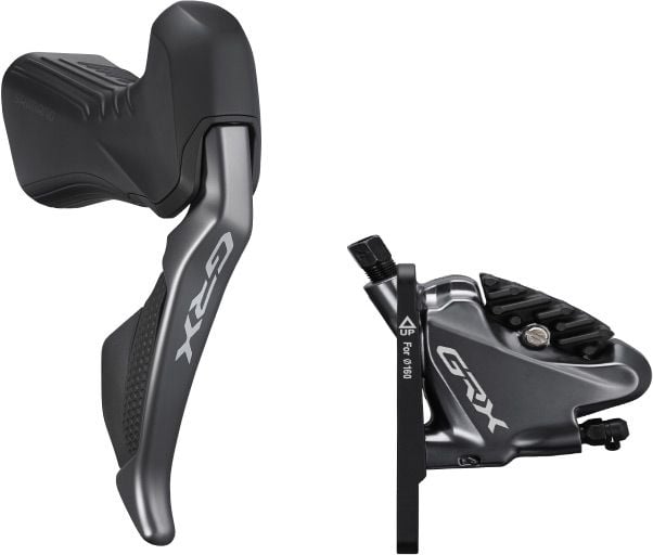 Shimano GRX ST-RX815 GRX Di2 11-speed STI bled with BR-RX810 calliper, right front